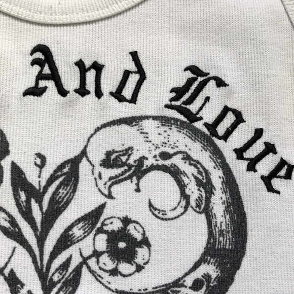 “Beauty and Love”embellished and embroidered top - Picture 4 of 9